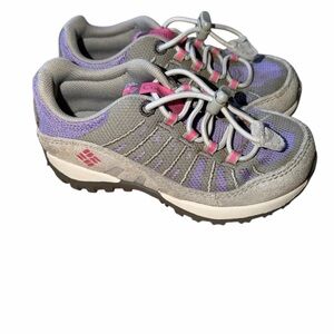 Columbia Omni-Grip Sneakers in Gray and Purple Toddler Little Kids Size 8 Shoes